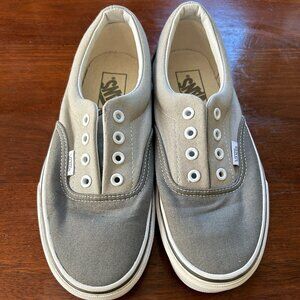 Gray Vans "The Authentic" Sneakers  |  Men's Size 5.5  |  Women's Size 7